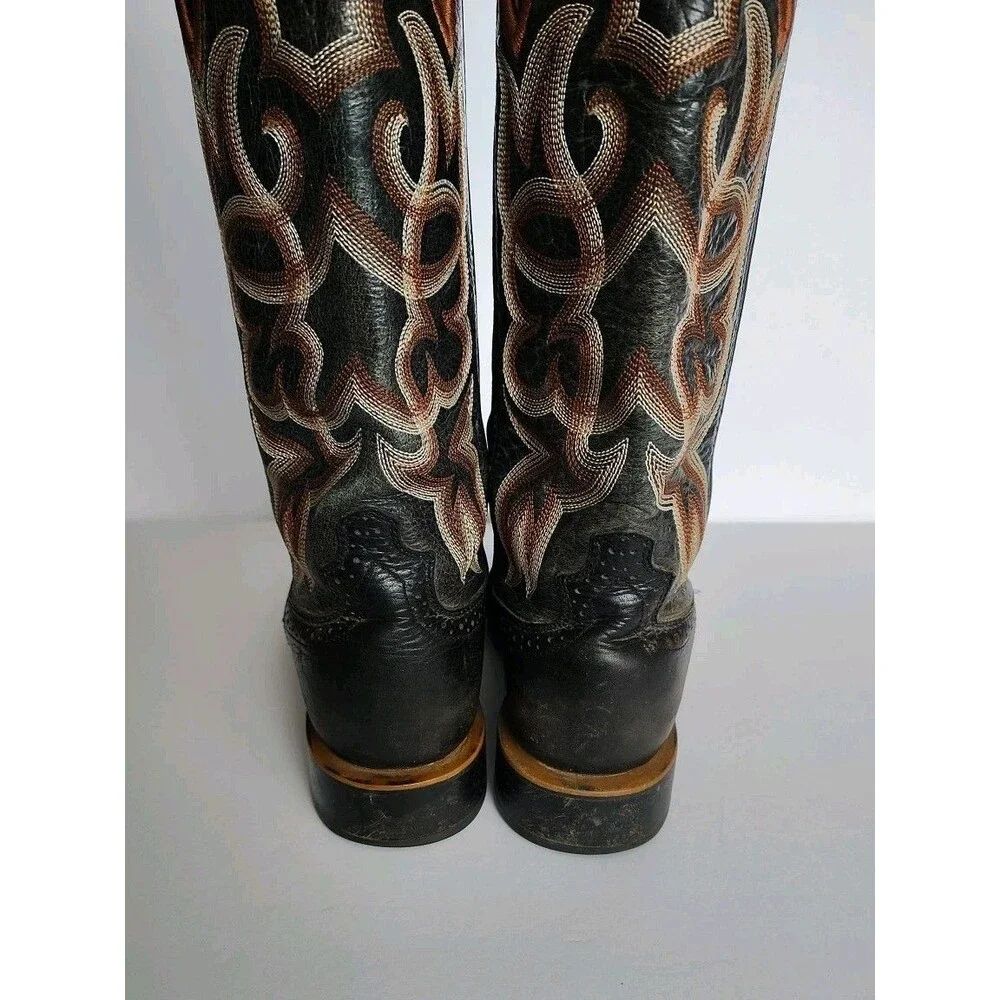Twisted X Mens Size 8B WRS0006 Leather Steel Toe Square Western Work Barn Boots